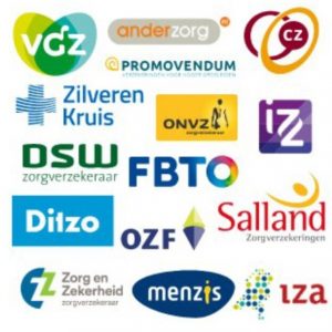 Logo's van diverse zorgverzekeringen